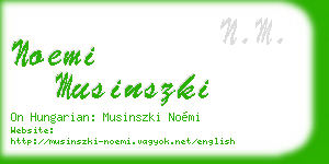noemi musinszki business card